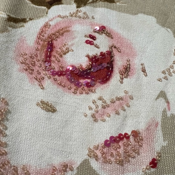 Floral Beaded Sweater by PECK & PECK SZ M - Picture 5 of 10